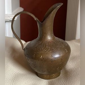 Vintage Brass Pitcher with Handle Made In India